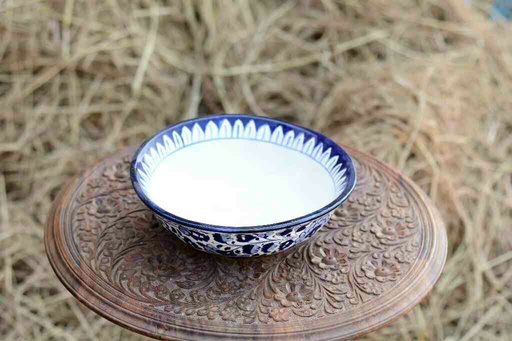 [PK0363-CF-BPO-026092] Blue Pottery Deep Soup Bowl