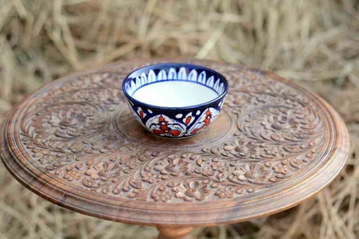 [PK0363-CF-BPO-026170] Blue Pottery Deep Bowl