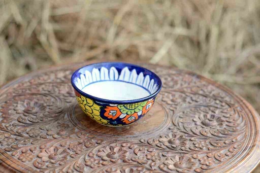 [PK0363-CF-BPO-026181] Blue Pottery Deep Bowl