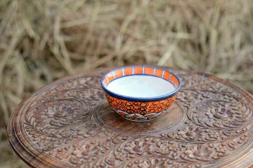 [PK0363-CF-BPO-026183] Blue Pottery Deep Bowl