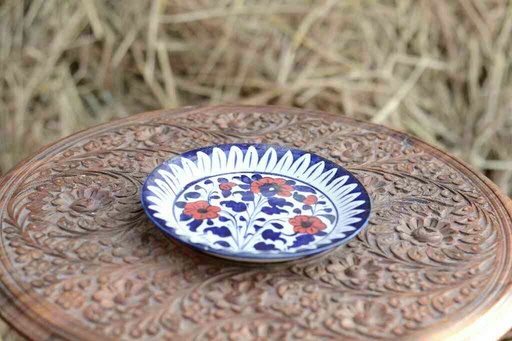 [PK0363-CF-BPO-026259] Blue Pottery Quarter Plate