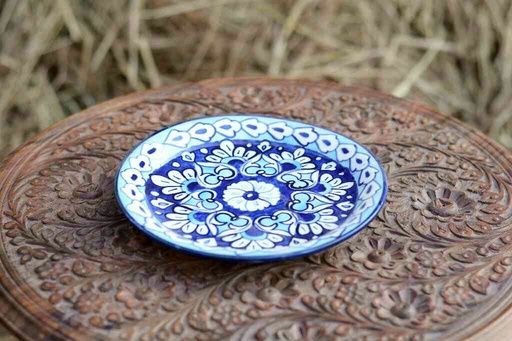 [PK0363-CF-BPO-026267] Blue Pottery Half Plate