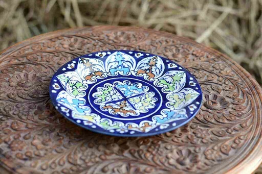 [PK0363-CF-BPO-026268] Blue Pottery Half Plate