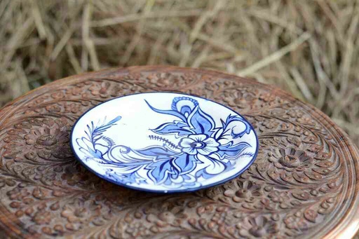 [PK0363-CF-BPO-026279] Blue Pottery Half Plate