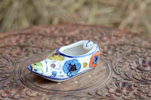 [PK0363-CF-BPO-026348] Blue Pottery Decorative Shoe