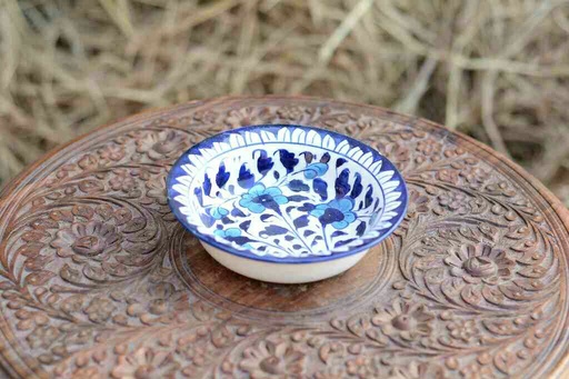 [PK0363-CF-BPO-026403] Blue Pottery Bowl