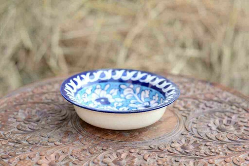 [PK0363-CF-BPO-026410] Blue Pottery Bowl