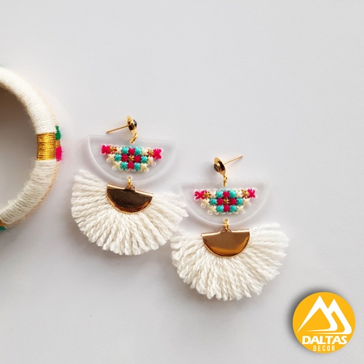 [PK5426-JW-EAR-027539] Earrings embroidered