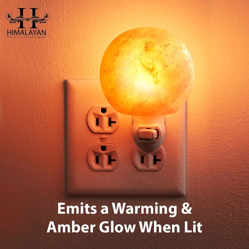 [PK8146-HM-LMP-027872] Decoration and Air Purifying Ball Shape Himalayan Salt Night Lamp