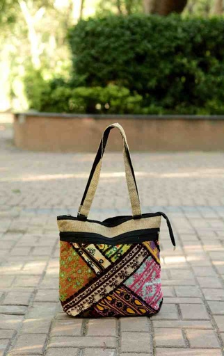 [PK5848-BG-SHO-027949] Hazara Traditional Embroidered Shoulder Bag