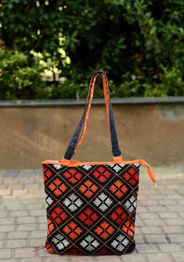 [PK5848-BG-SHO-027951] Hazara Traditional Embroidered Shoulder Bag