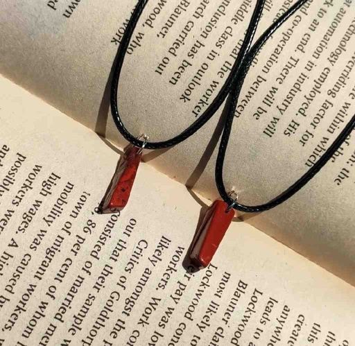 [PK5935-JW-NCK-028143] Jasper Pendant with Card (1 Piece)