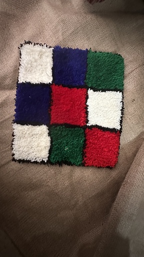 [PK3164-HM-WLH-028579] Hand made, tufted rugs for different purposes. Can be use as a side tables mat, candle placemat, or dresser placemat for saving your accessories from scratches.