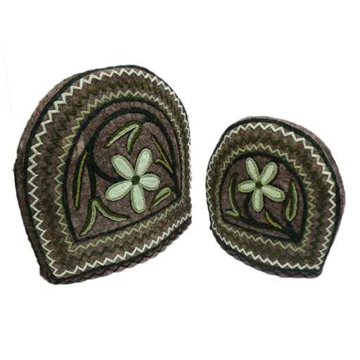 [PK0208-HM-GEN-002606] Hand Embroidery Tea Cozy set