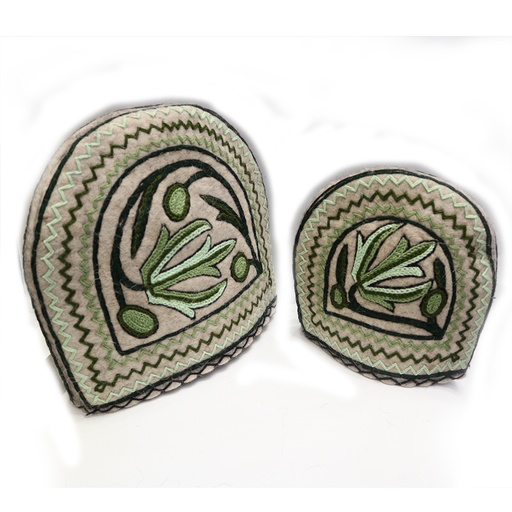 [PK0208-HM-KIT-002615] Hand Embroidery Tea Cozy set