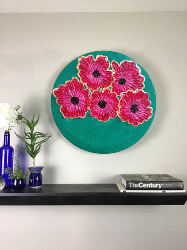 [PK8947-AR-ACR-029403] Textured Art For Wall