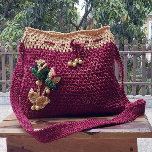 [PK9503-BG-SHO-029964] Handmade Crochet Bag