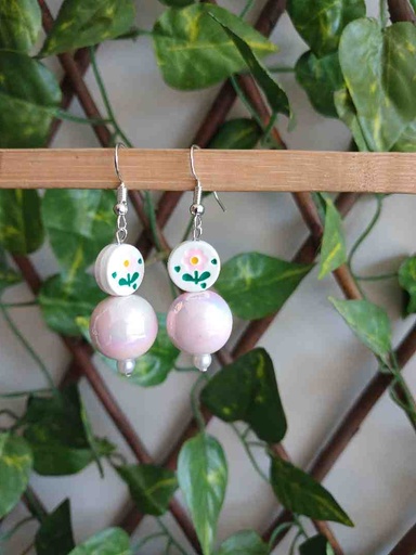 ceramic beads earrings 