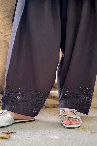 [5-S-25] Tarkashi Black Shalwar