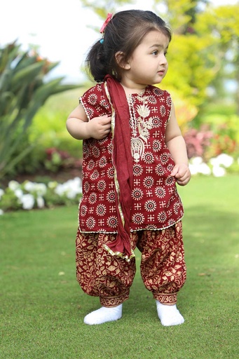 [16-kk-24] Apple Red Ajrak