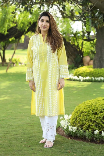 [K.3874.23] APPLIQUE KURTA
