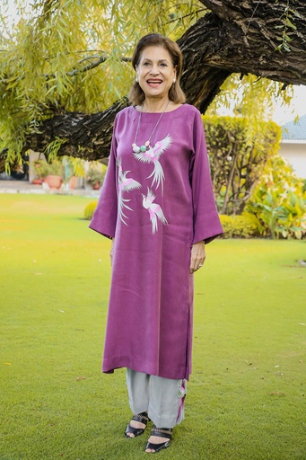 [23-K-23] Beaming 1- Embroidered Silk Khaddar