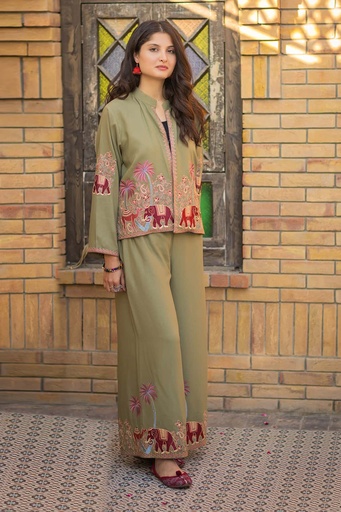 [3-pants-24] Olive Traditional Pants