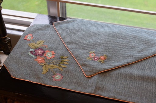 [VC-EG-DS-25] DS-25 Blue Jute Dining Set