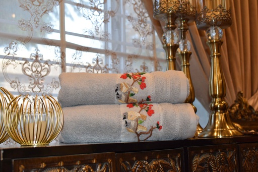 [VC-EG-T-13] T-13 Grey Towels Set of 2 (large)