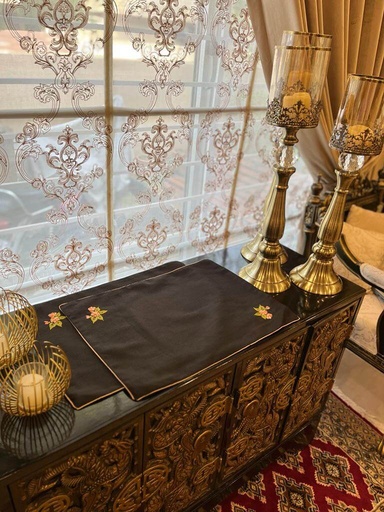 [VC-EG-TM-4] TM-4 Black Jute Tray Mats