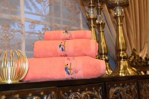 [VC-EG-TW-29] TW-29 Coral Pink Towels I (set of 3)