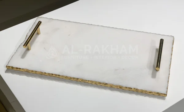[VC-RAKH-MT-P-10101] Marble Tray – White