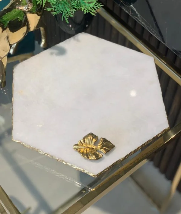 [VC-RAKH-MP-LF-10104] Leaf Platter – White