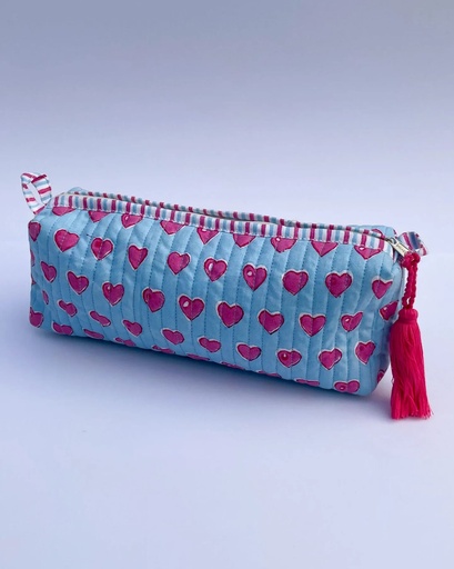 [VC-CALC-066] Oh My Heart Pencil Case Blue