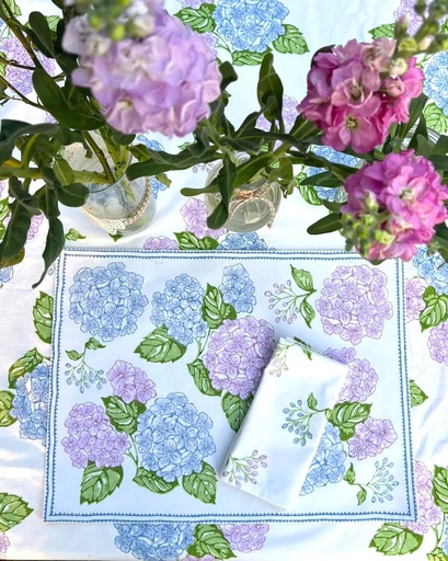 [VC-CALC-062] Hydrangeas Placemat Set