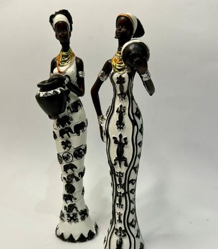 [VC-NUQ-022] Stone Carved Statue Pair