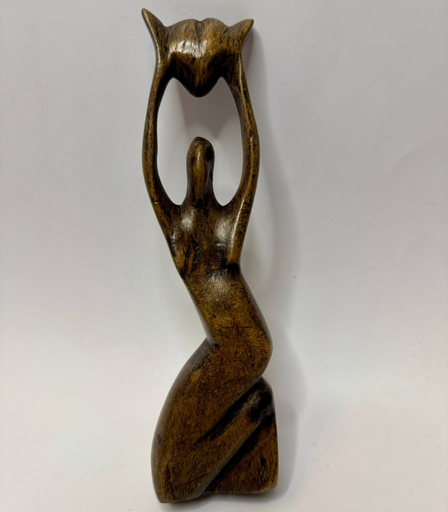[VC-NUQ-174] African Wooden Lady Statue