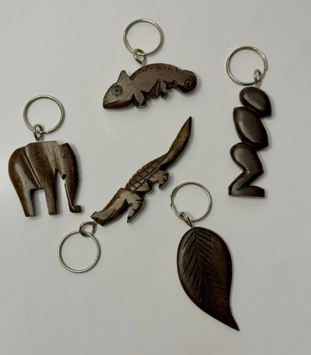 [VC-NUQ-239] Handcarved Wooden Keychain