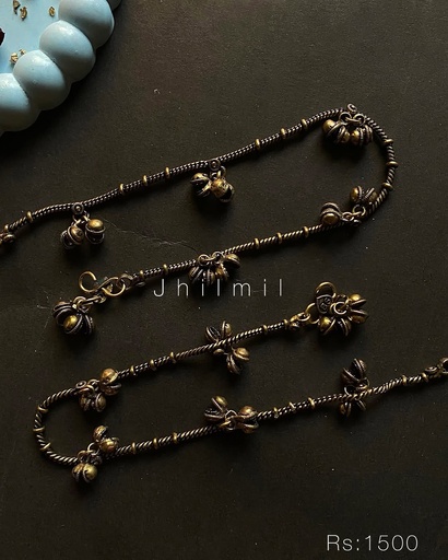 [VC-JHIL-046] Antique Golden ghunghroo Pazaib