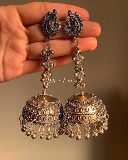 [VC-JHIL-374] Oxidized Jhumka Design 28