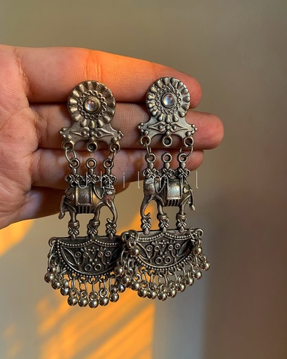 [VC-JHIL-409] Oxidized Jhumka Design 27