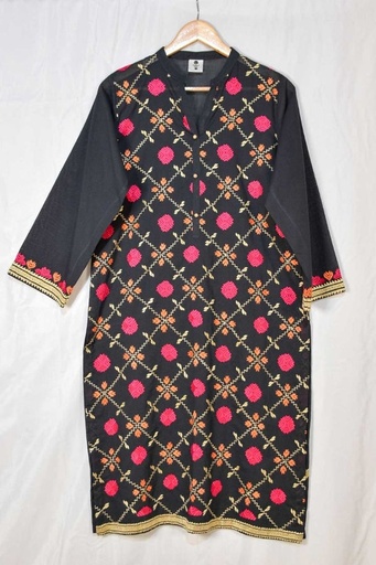 [23.K.24] Jisti peach and white kurta