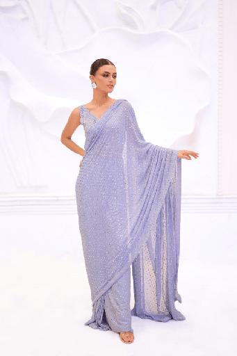 [5.SR.25] Ethereal Lilac Saree