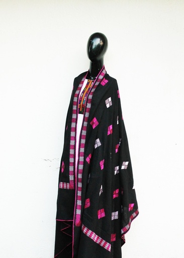 [PK0029-CW-SCF-000482] hand embroidered jisti shawl