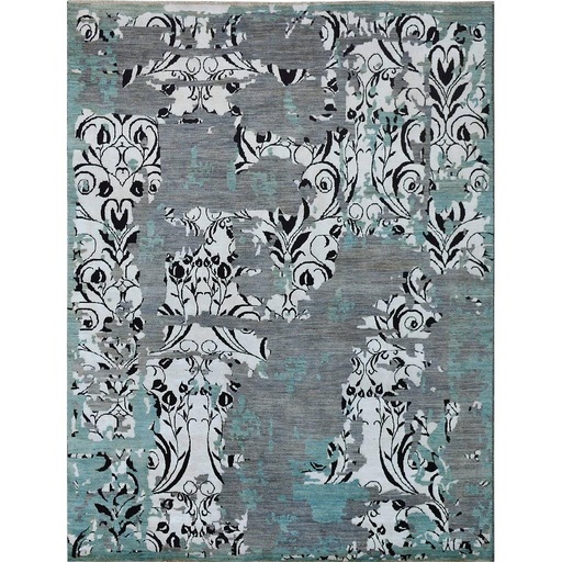 [PK0499-HM-RUG-004167] Modern Carpet -Wool&Silk- 8x10