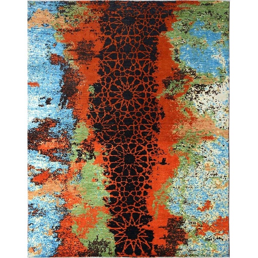 [PK0499-HM-RUG-004180] Modern Carpet -Wool&Silk- 8x10