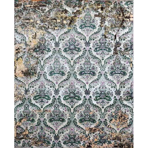 [PK0499-HM-RUG-004195] Modern Carpet -Wool&Silk- 8x10