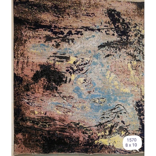 [PK0499-HM-RUG-004212] Modern Carpet -Wool&Silk- 8x10