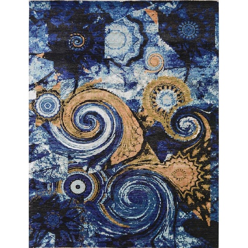 [PK0499-HM-RUG-004241] Modern Carpet -Wool&Silk- 9x12