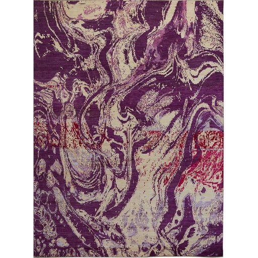 [PK0499-HM-RUG-004242] Modern Carpet -Wool&Silk- 9x12